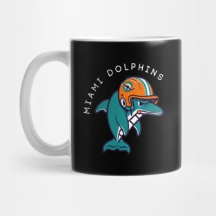 Dolphins Helmet Funny - Miami Mug